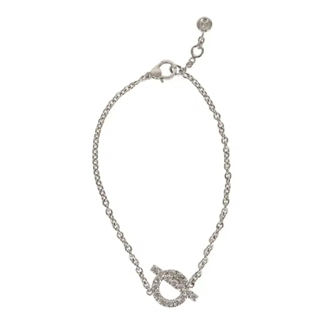 Hermes Finesse Bracelet ST 18K White Gold Hardware & Diamonds