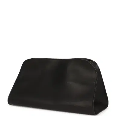 The Row The Row Peggy Clutch Black Saddle Leather Silver Hardware | Thumbnail 5 The Row The Row Peggy Clutch Black Saddle Leather Silver Hardware | Thumbnail 5