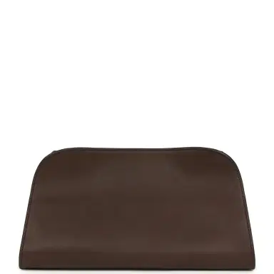 The Row The Row Peggy Clutch Hippo Grey Saddle Leather Silver Hardware | Thumbnail 4