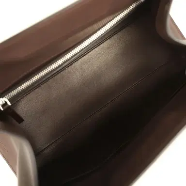 The Row The Row Peggy Clutch Hippo Grey Saddle Leather Silver Hardware | Thumbnail 8