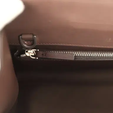 The Row The Row Peggy Clutch Hippo Grey Saddle Leather Silver Hardware | Thumbnail 9