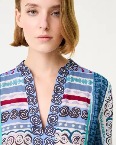 Emporio Sirenuse Giada Caftan in Astral Print | Thumbnail 2