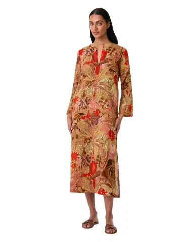 Emporio Sirenuse Giada Caftan in Jungle Print | Thumbnail 1 Emporio Sirenuse Giada Caftan in Jungle Print | Thumbnail 1