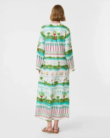 Emporio Sirenuse Jenna Caftan in Eden Print | Thumbnail 4