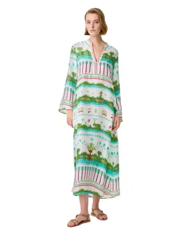 Emporio Sirenuse Jenna Caftan in Eden Print | Thumbnail 1