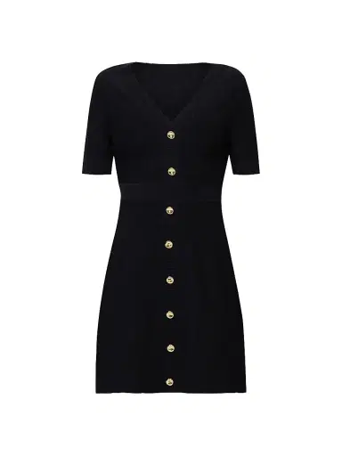 Hervé Léger Women's Winslow Button-Embellished Minidress | Thumbnail 1 Hervé Léger Women's Winslow Button-Embellished Minidress | Thumbnail 1