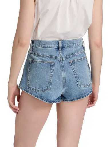 Frame Women's The Tilt Seamed Denim Shorts - Juna | Thumbnail 5