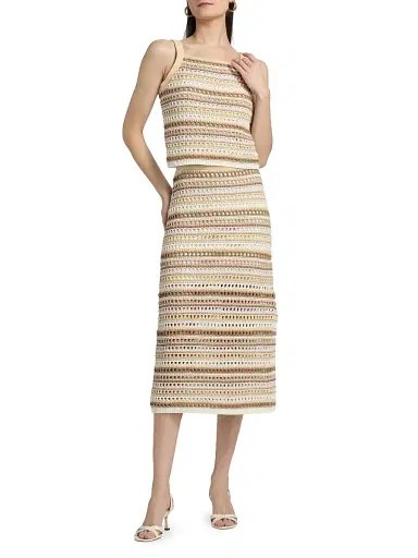 dh New York Women's Kimmy Striped Knit Top - Sunbleach Combo | Thumbnail 2