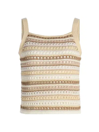 dh New York Women's Kimmy Striped Knit Top - Sunbleach Combo | Thumbnail 1