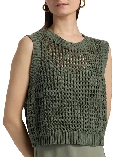 dh New York Women's Mixed-Media Cotton Midi-Dress - Willow - Size Large | Thumbnail 7 dh New York Women's Mixed-Media Cotton Midi-Dress - Willow - Size Large | Thumbnail 7