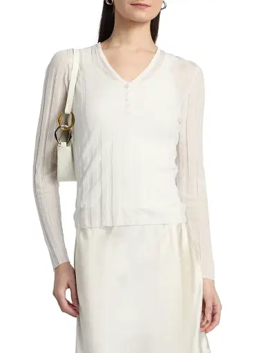 dh New York Women's Lilian Henley Top | Thumbnail 3