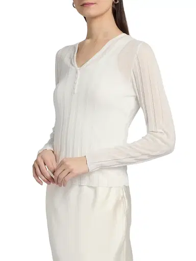 dh New York Women's Lilian Henley Top | Thumbnail 4