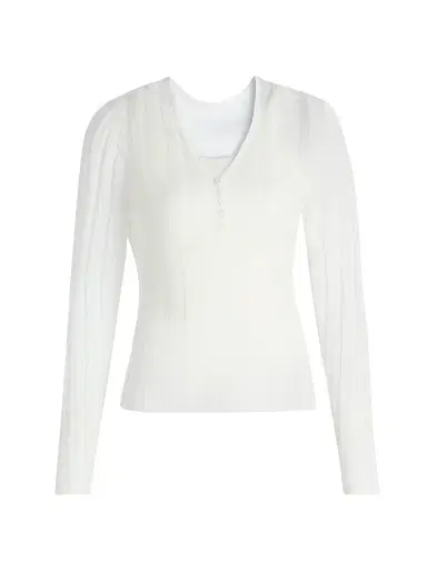 dh New York Women's Lilian Henley Top | Thumbnail 1