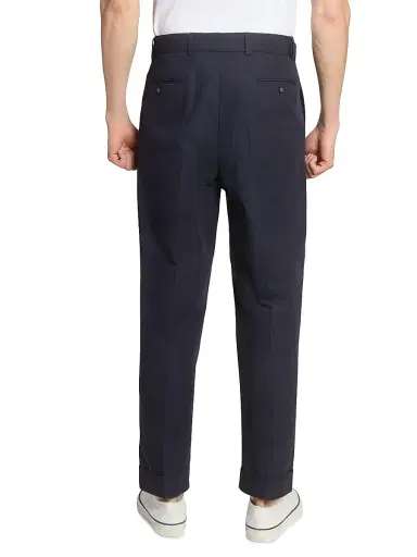 OFFICINE GÉNÉRALE Men's Hugo Cotton Poplin Pleated Trousers | Thumbnail 5