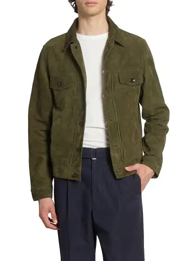 OFFICINE GÉNÉRALE Men's Liam Suede Jacket | Thumbnail 3
