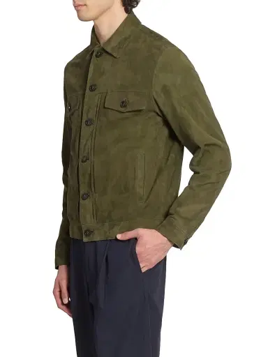 OFFICINE GÉNÉRALE Men's Liam Suede Jacket | Thumbnail 4