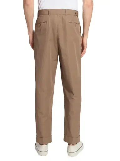 OFFICINE GÉNÉRALE Men's Hugo Cotton Poplin Pleated Trousers | Thumbnail 5