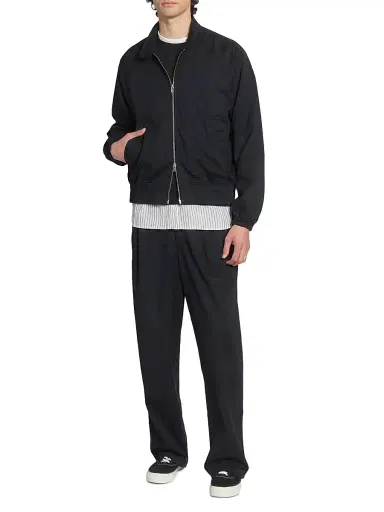 OFFICINE GÉNÉRALE Men's Cory Twill Bomber Jacket - Faded Black - Size XL | Thumbnail 2 OFFICINE GÉNÉRALE Men's Cory Twill Bomber Jacket - Faded Black - Size XL | Thumbnail 2