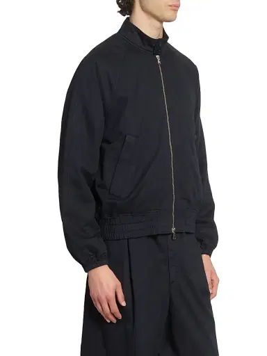 OFFICINE GÉNÉRALE Men's Cory Twill Bomber Jacket - Faded Black - Size XL | Thumbnail 4 OFFICINE GÉNÉRALE Men's Cory Twill Bomber Jacket - Faded Black - Size XL | Thumbnail 4