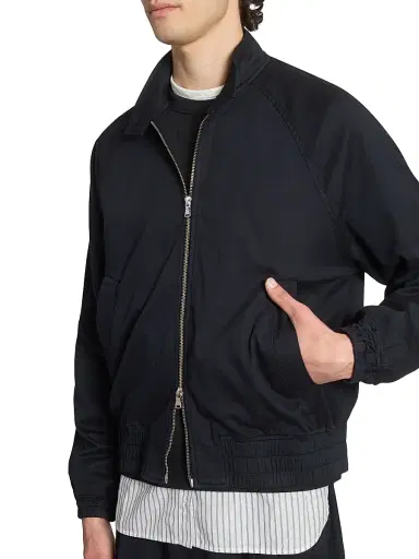 OFFICINE GÉNÉRALE Men's Cory Twill Bomber Jacket - Faded Black - Size XL | Thumbnail 6 OFFICINE GÉNÉRALE Men's Cory Twill Bomber Jacket - Faded Black - Size XL | Thumbnail 6