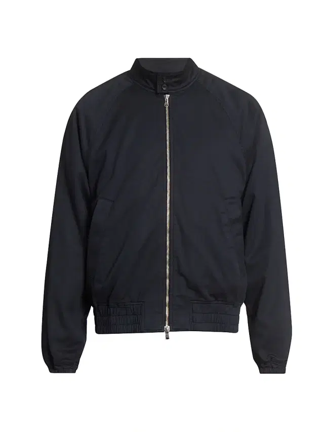 Officine Générale Men's Cory Twill Bomber Jacket - Faded Black