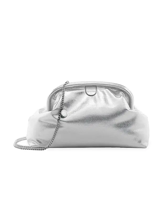 Stella McCartney Women's Falabella Metallic Pouch - Silver