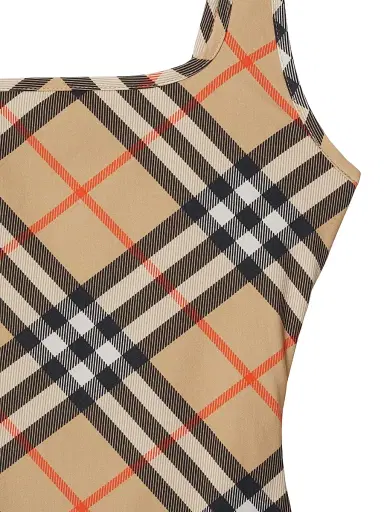Burberry Women's Sabina Check One-Piece Swimsuit - Sand Ip Check - Size XXS | Thumbnail 6