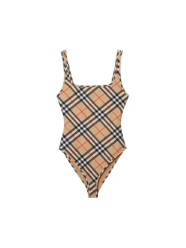 Women's Sabina Check One-Piece Swimsuit - Sand Ip Check