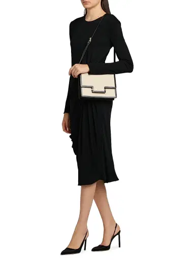 Tom Ford Women's Ruched Crepe Jersey Cocktail Dress - Naa Black - Size 10 | Thumbnail 2