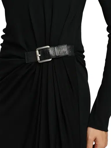 Tom Ford Women's Ruched Crepe Jersey Cocktail Dress - Naa Black - Size 10 | Thumbnail 6