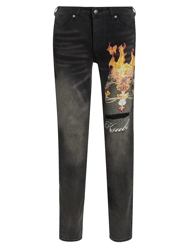 Men's Future Memory Van Winkle Graphic Jeans - Black