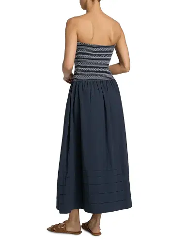 Ramy Brook Women's Jace Stitch Strapless Maxi Dress - Navy | Thumbnail 5