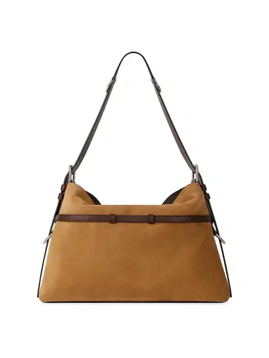 Givenchy Women's Medium Voyou Shoulder Bag in Suede and Leather | Thumbnail 4 Givenchy Women's Medium Voyou Shoulder Bag in Suede and Leather | Thumbnail 4