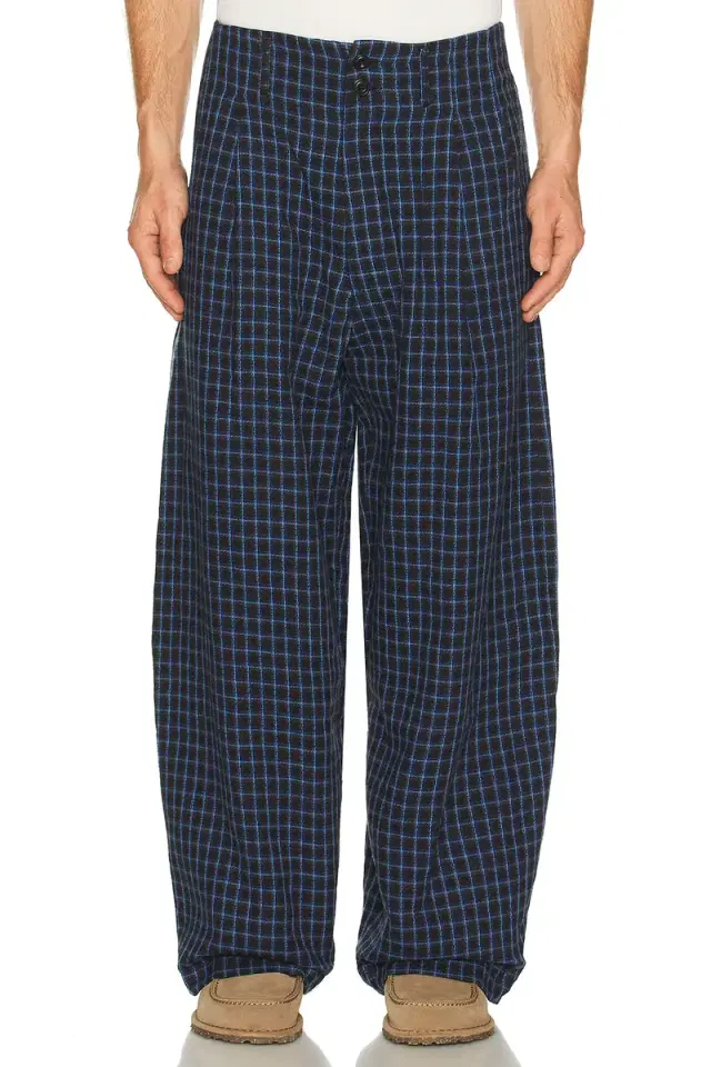 Nicholas Daley Wide Leg Pleated Trouser