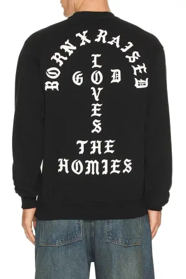 Born x Raised Unconditional Love Crew neck Sweatshirt | Thumbnail 3 Born x Raised Unconditional Love Crew neck Sweatshirt | Thumbnail 3