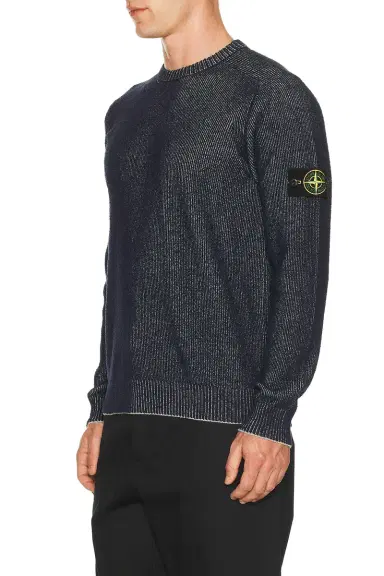 Stone Island Crew Neck Rib Cotton Jumper | Thumbnail 2 Stone Island Crew Neck Rib Cotton Jumper | Thumbnail 2