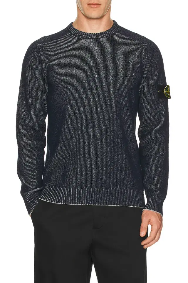 Crew Neck Rib Cotton Jumper