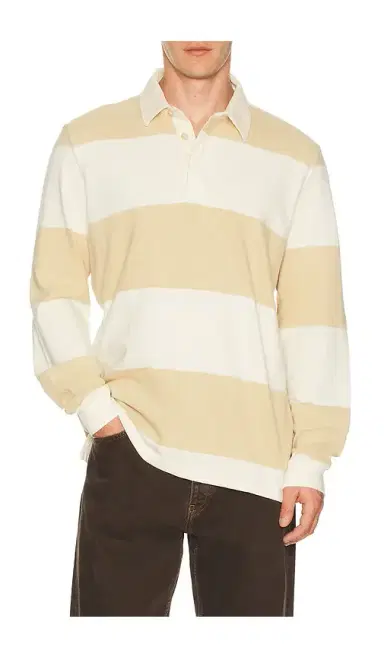 Marine Layer Sueded Rugby Polo | Thumbnail 1 Marine Layer Sueded Rugby Polo | Thumbnail 1