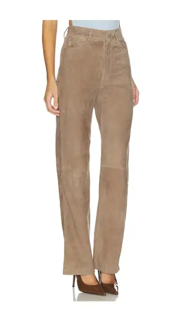 ROTATE Straight Suede Pants | Thumbnail 2 ROTATE Straight Suede Pants | Thumbnail 2