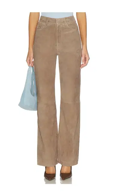 ROTATE Straight Suede Pants | Thumbnail 1 ROTATE Straight Suede Pants | Thumbnail 1