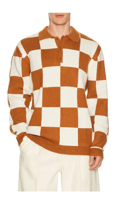 Rhythm Rhumba Check Knit Polo | Thumbnail 1