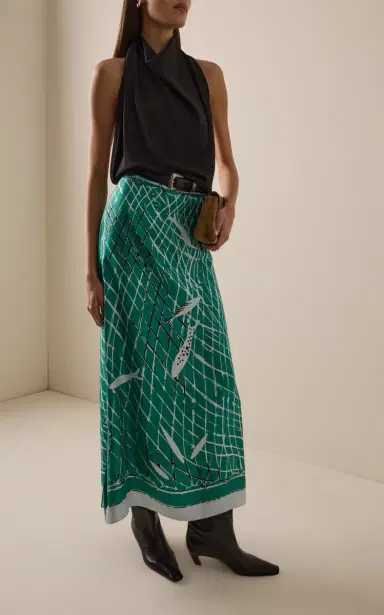 Altuzarra Linnie Silk Maxi Skirt | Thumbnail 2