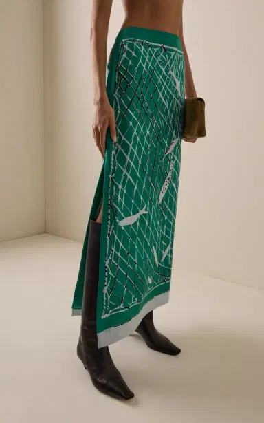 Altuzarra Linnie Silk Maxi Skirt | Thumbnail 3