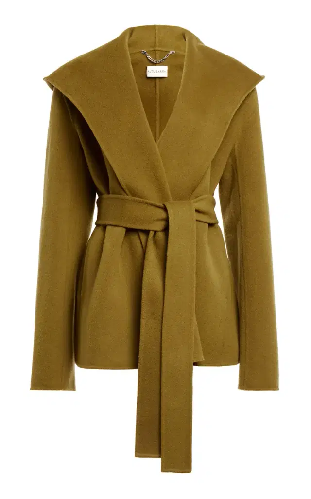 Altuzarra Dugan Belted Wool-Blend Coat