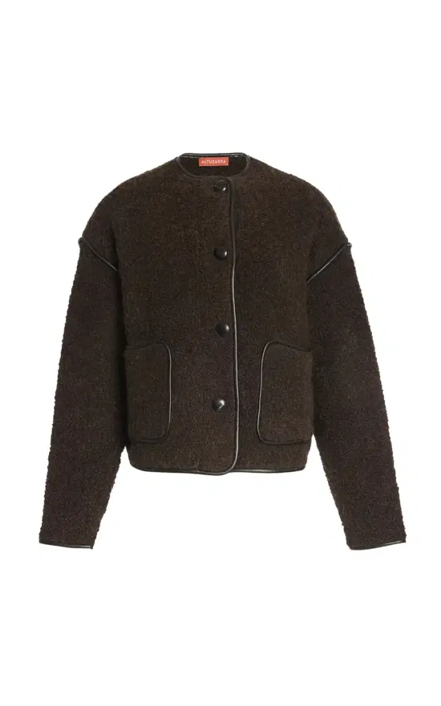 Altuzarra Irving Alpaca-Blend Boucle Knit Jacket