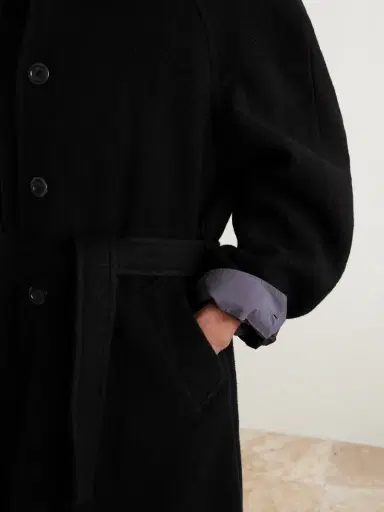 Amomento Belted Wool-Blend Coat - Men | Thumbnail 6