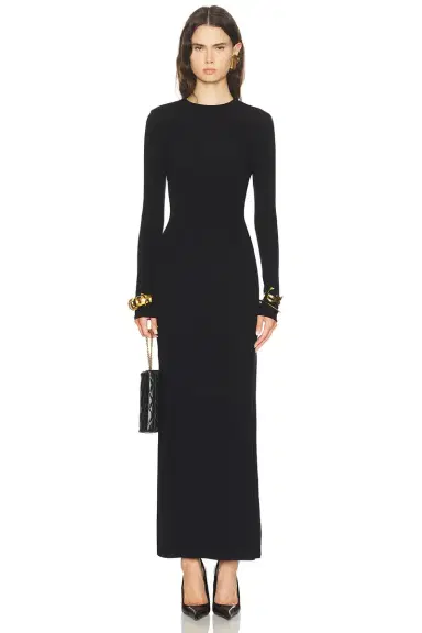 Saint Laurent Long Sleeve Maxi Dress | Thumbnail 1