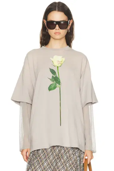 Acne Studios Edra Double Graphic Top | Thumbnail 1 Acne Studios Edra Double Graphic Top | Thumbnail 1