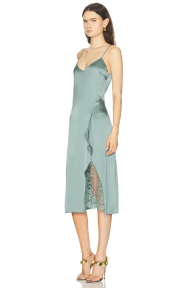 Acne Studios Docketta Satin Dress | Thumbnail 2 Acne Studios Docketta Satin Dress | Thumbnail 2