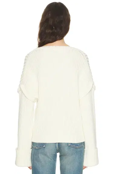 SAME Oversized V Neck Sweater | Thumbnail 3 SAME Oversized V Neck Sweater | Thumbnail 3